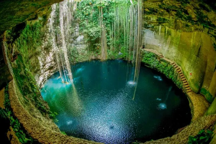 Cenote aerial view