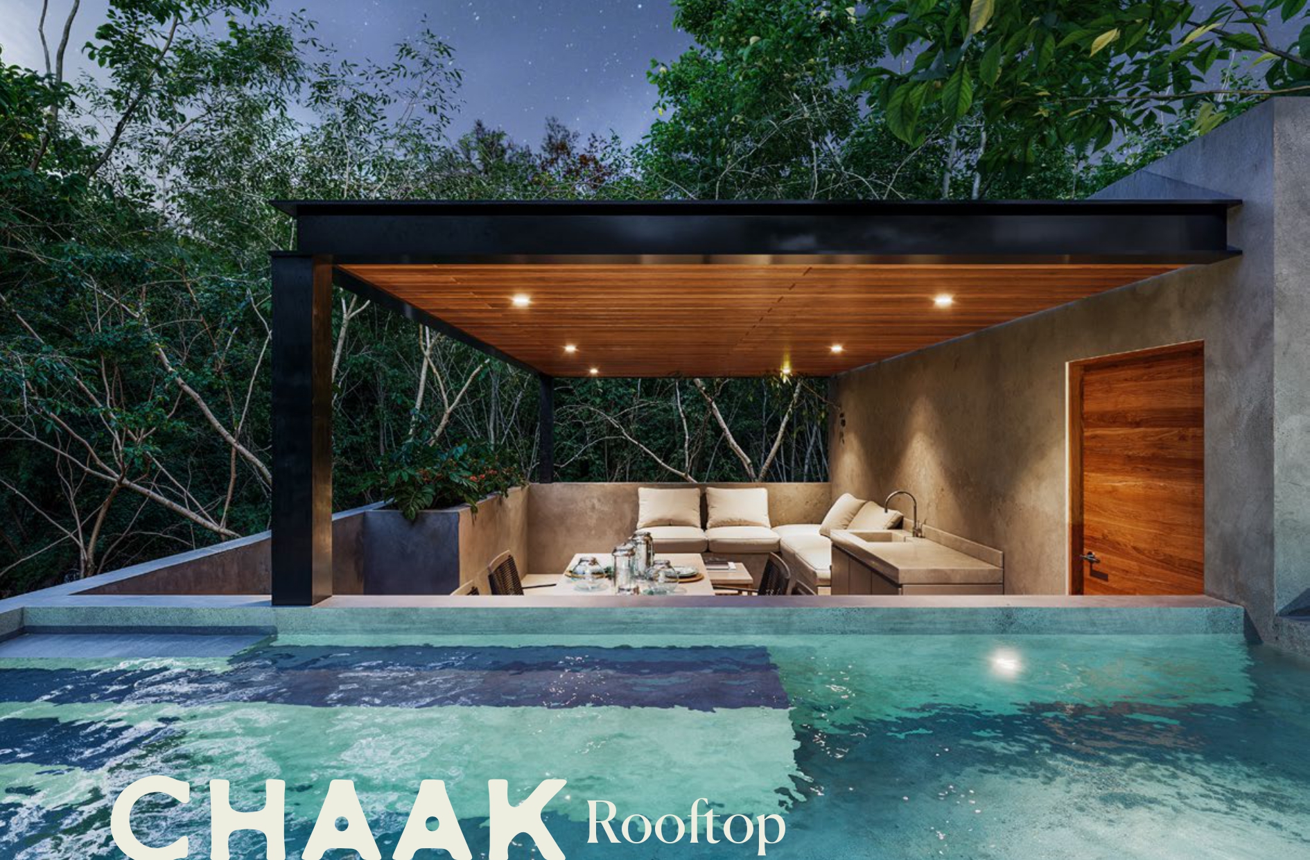 Villa CHAAK Roof render